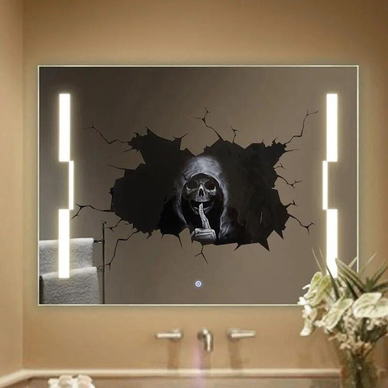 halloween skull decal, view 5 - MRSLM