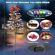 solar Christmas tree stake light, view 3 - MRSLM