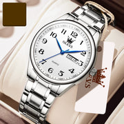 steel band calendar quartz watch, view 7 - MRSLM