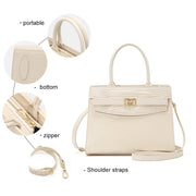 crocodile pattern cowhide handbag, view 7 - MRSLM