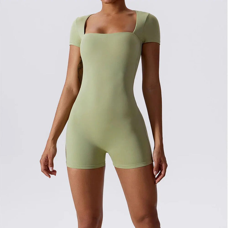 Women's yoga bodysuit, view 25 - MRSLM