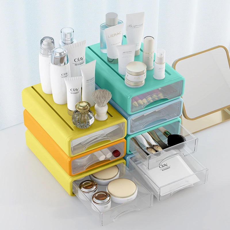 multi-layer drawer style pen holder and desk organizer, view 9 - MRSLM
