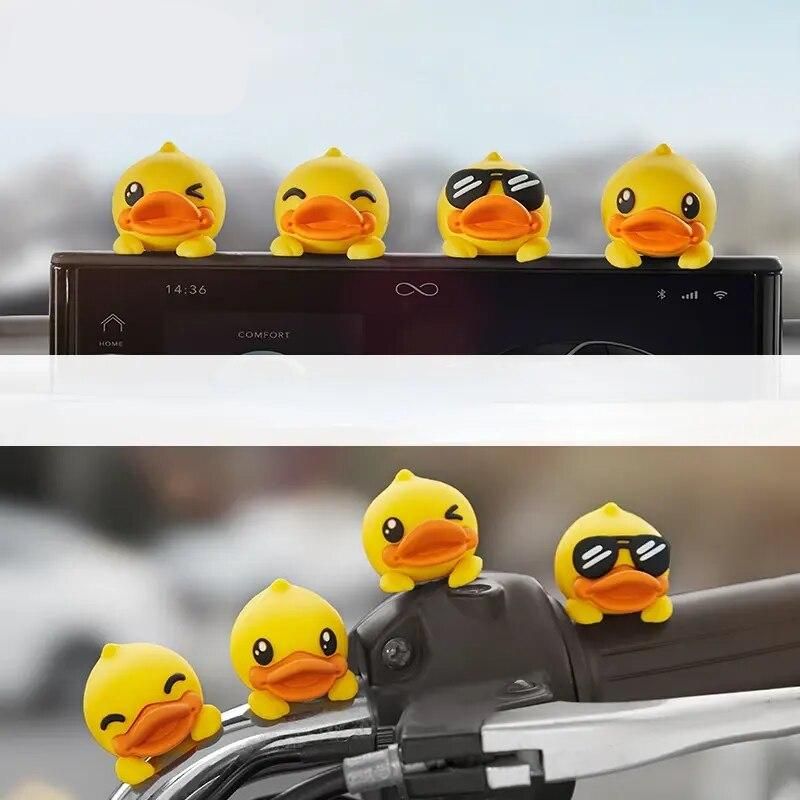 Cute yellow duck car decoration, view 7 - MRSLM