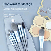8pcs mini makeup brush set, view 7 - MRSLM