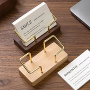 wooden business card holder, view 5 - MRSLM