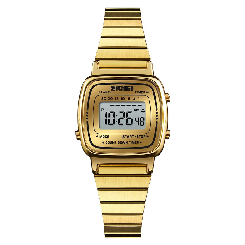 luxury gold digital watch, view 4 - MRSLM