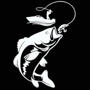 reflective fisherman car decal, view 5 - MRSLM
