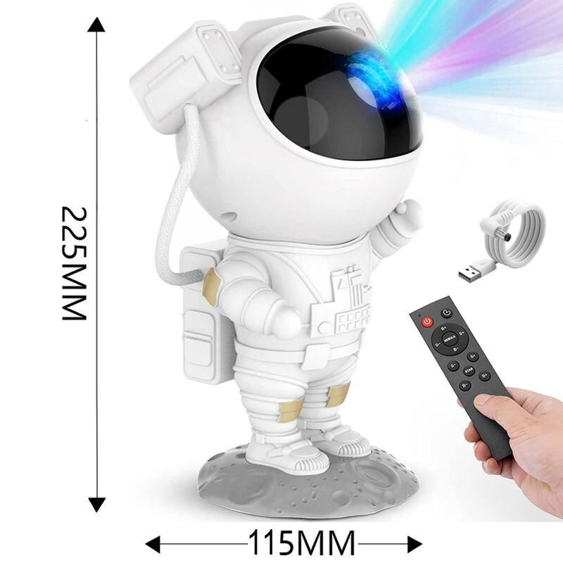 Astronaut galaxy star projector, view 2 - MRSLM