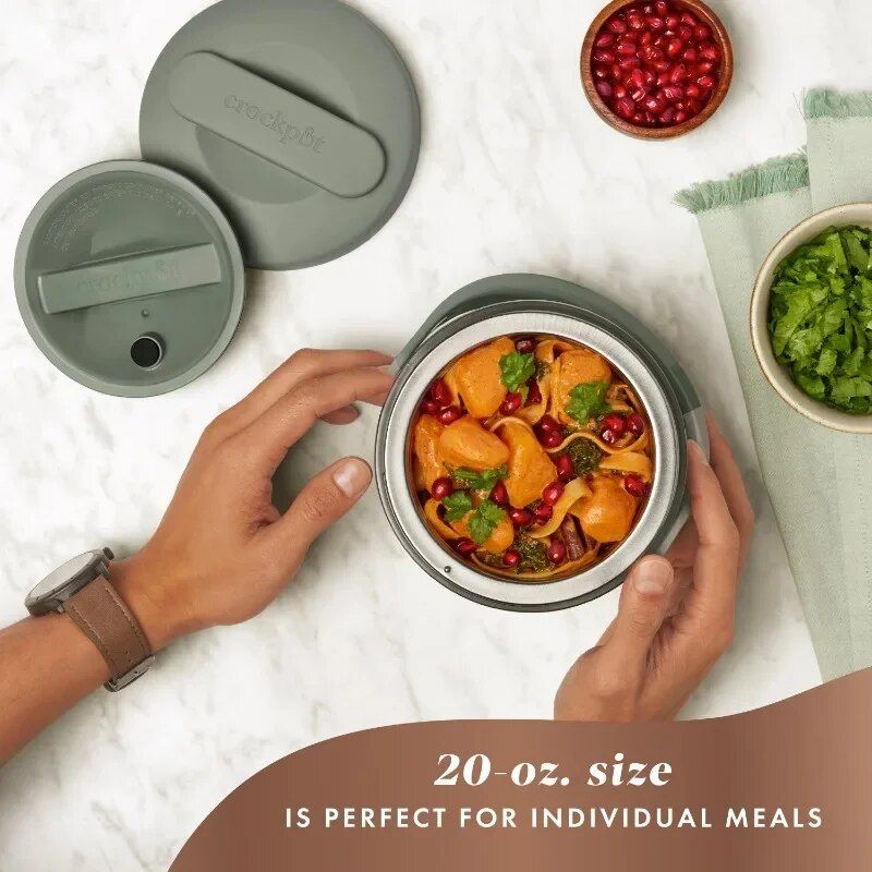 portable electric lunch box food warmer, view 4 - MRSLM