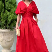 elegant swing dress, view 5 - MRSLM