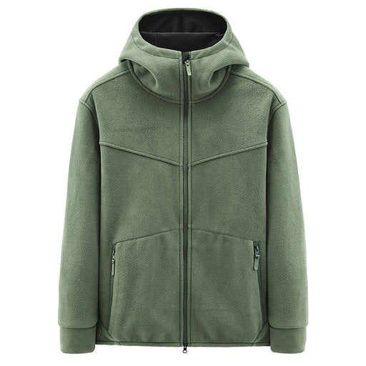 Men's loose plush fleece jacket - MRSLM