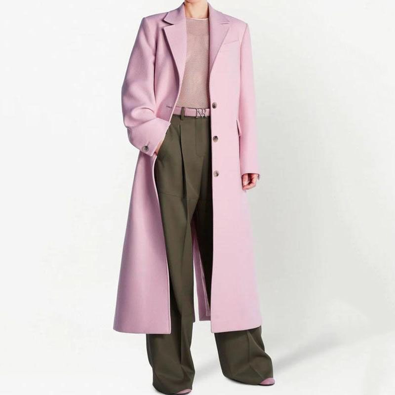 long sleeve single-breasted blazer trench - MRSLM