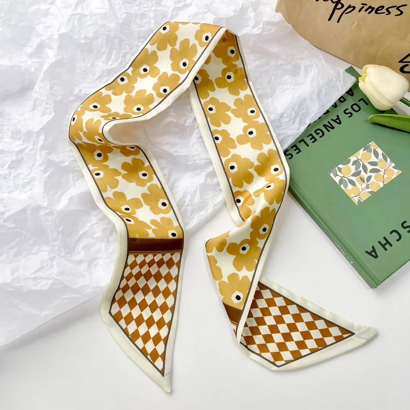 silk scarf hair band, view 15 - MRSLM
