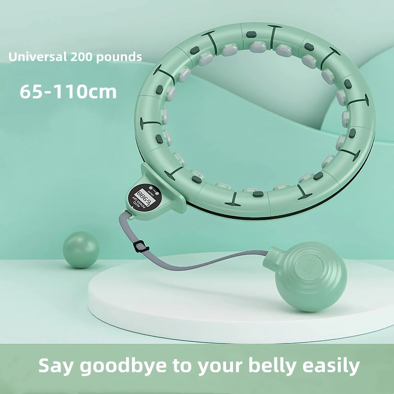 adjustable weighted smart hula hoop, view 2 - MRSLM