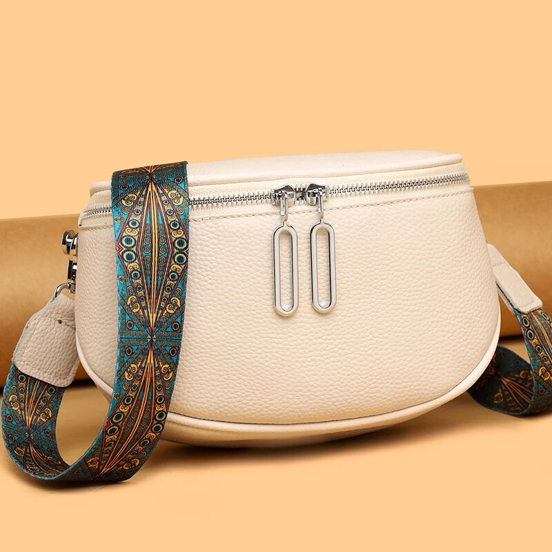 leather shoulder crossbody bag, view 4 - MRSLM