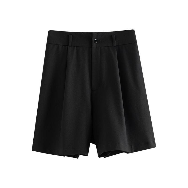 high-waist A-line commuter shorts, view 6 - MRSLM