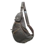 Retro cowhide messenger bag, view 8 - MRSLM
