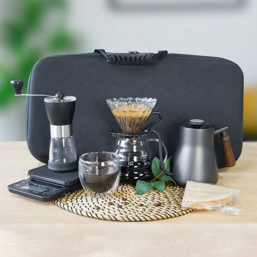 hand brew coffee set with grinder and scale - MRSLM