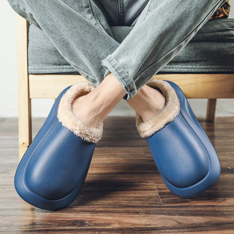 men's warm cotton slippers, view 3 - MRSLM
