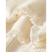 puff sleeve knit sweater with love brooch, view 7 - MRSLM