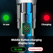 tactical led flashlight with zoom and usb charging, view 6 - MRSLM