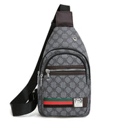 contrast color PU crossbody chest bag, view 8 - MRSLM