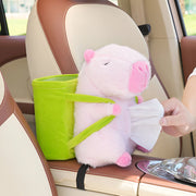 cute cartoon car tissue and trash holder - MRSLM