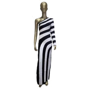 zebra stripe bandage dress, view 5 - MRSLM