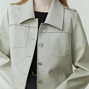 retro PU leather jacket, view 6 - MRSLM