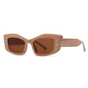 Retro cat eye rivet sunglasses, view 2 - MRSLM