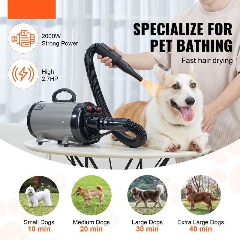 2000W pet hair dryer, view 4 - MRSLM
