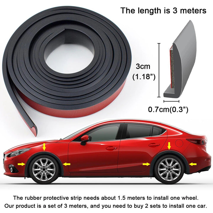 Universal Car Wheel Arch Protectors & Mud Guard Kit