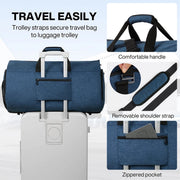 convertible garment duffel bag with shoe pouch, view 6 - MRSLM