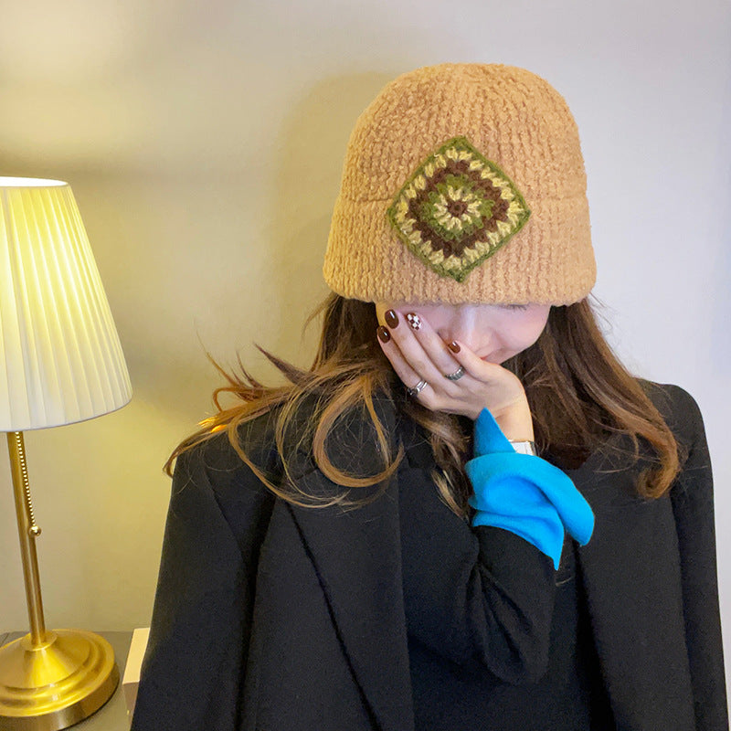 retro knitted pot hat for women - MRSLM