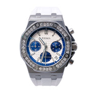 women's multifunction silicone strap watch, view 2 - MRSLM
