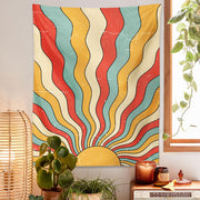 retro sunshine tapestry, view 4 - MRSLM