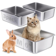 stainless steel cat litter box 3-pack, view 3 - MRSLM
