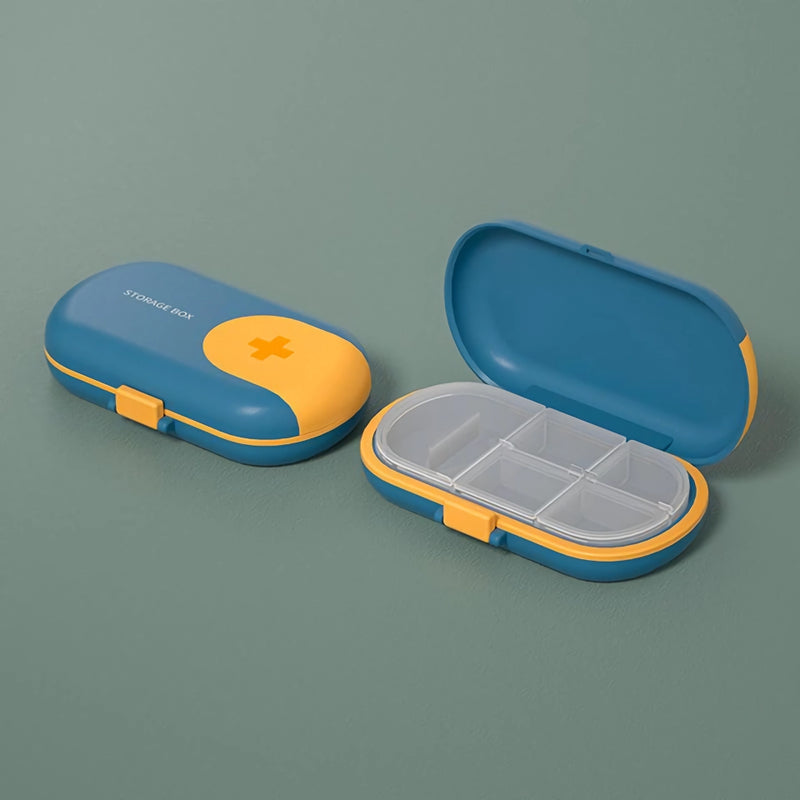 portable travel pill case with cutter, view 13 - MRSLM
