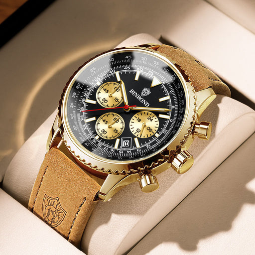 men's slim leather belt watch - MRSLM