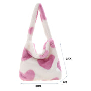 plush shoulder handbag, view 9 - MRSLM