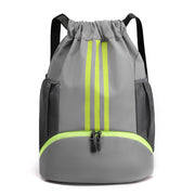 fashionable drawstring travel backpack, view 2 - MRSLM