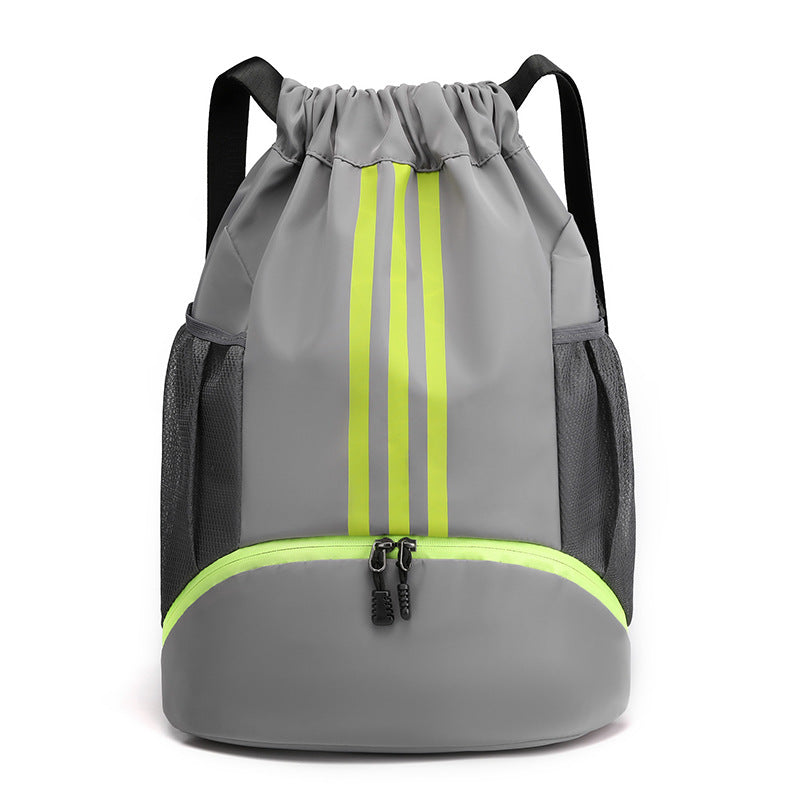 fashionable drawstring travel backpack, view 2 - MRSLM