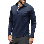retro lapel long-sleeved top, view 8 - MRSLM