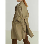 long sleeve double-breasted trench coat, view 9 - MRSLM