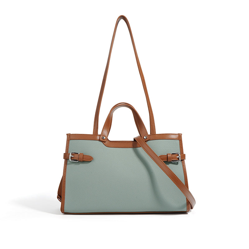 Vintage cowhide leather tote, view 2 - MRSLM