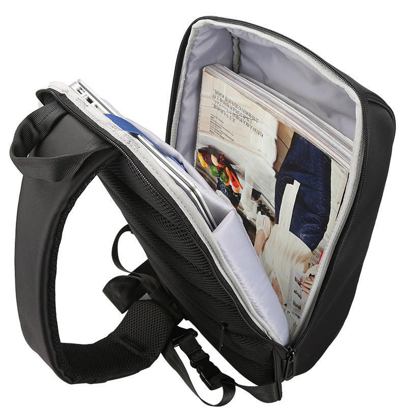 usb charging laptop backpack, view 4 - MRSLM
