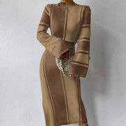 striped knit dress, view 4 - MRSLM