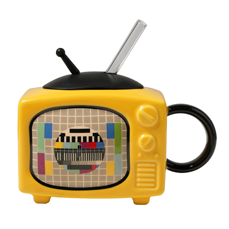 Television-shaped ceramic mug, view 4 - MRSLM