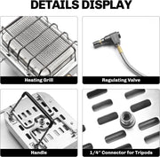 portable infrared camping gas burner, view 5 - MRSLM