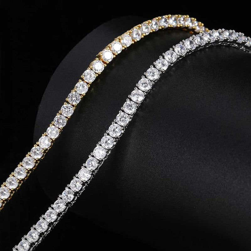 hip hop tennis chain bracelet, view 3 - MRSLM